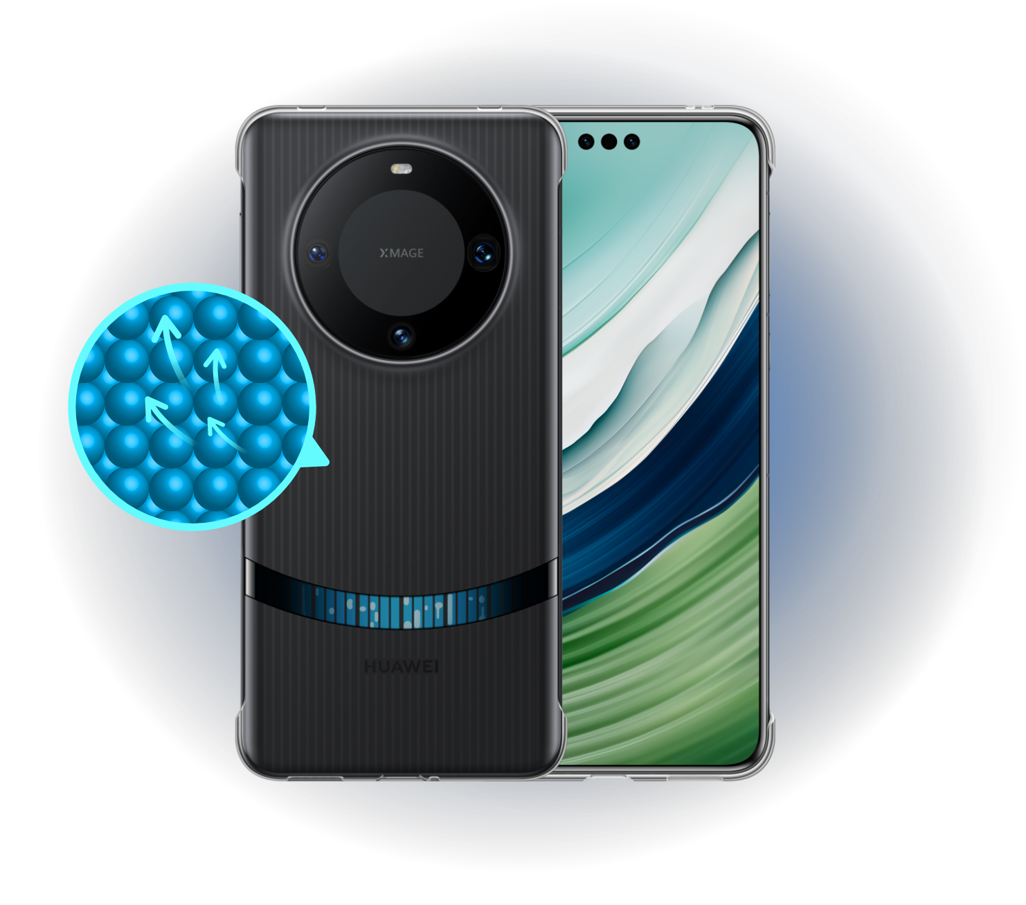 HUAWEI Mate 60 Pro 微泵液冷壳 PCM