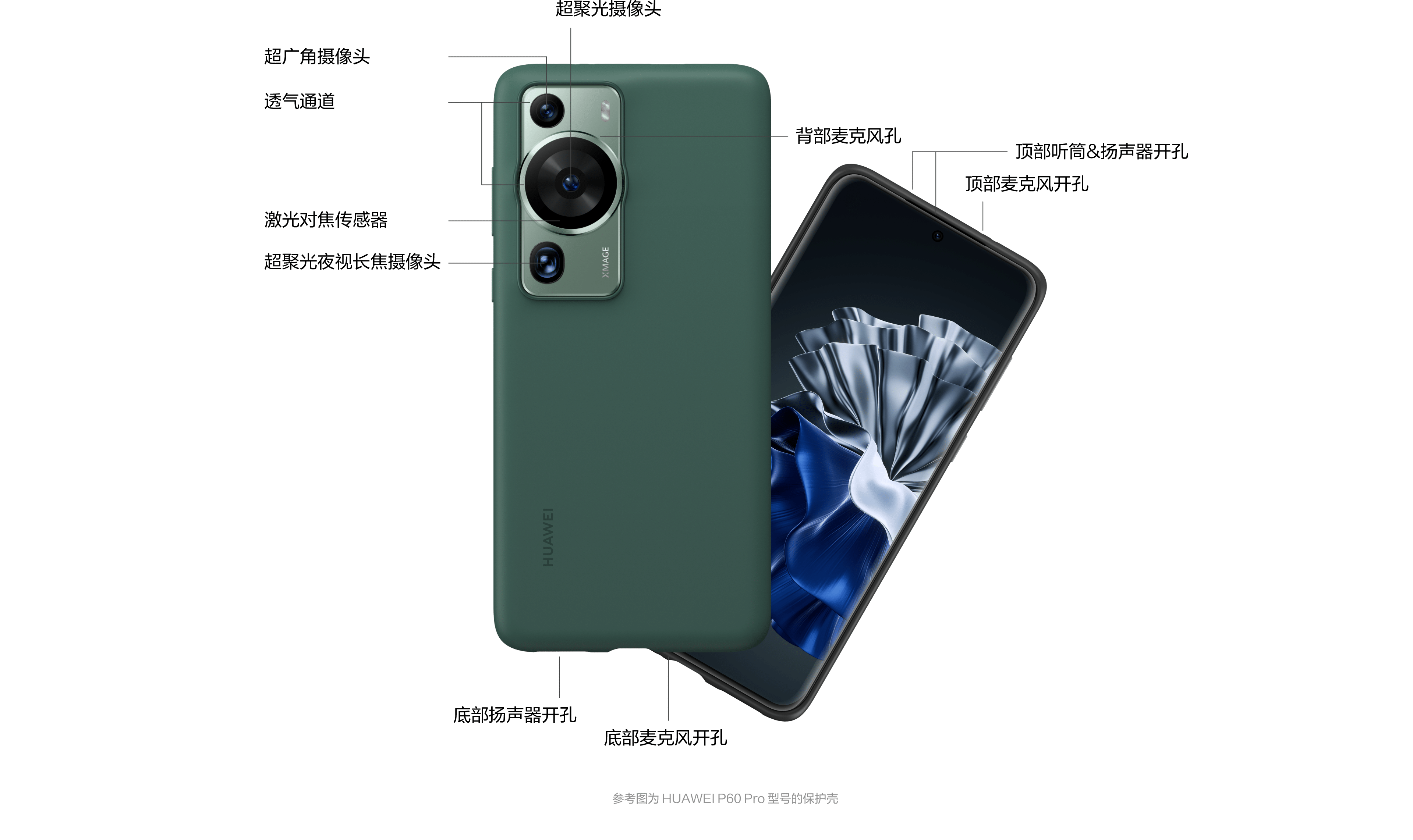 HUAWEI P60 | P60 Pro 硅胶保护壳摄像头