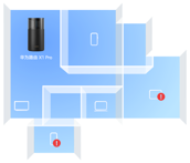 华为路由 X1 Pro 的场景图，展示了内置专业排障工具功能