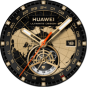 HUAWEI WATCH ULTIMATE DESIGN 金色表盘主题