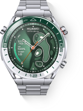 HUAWEI WATCH Ultimate 各种颜色的正面图,展示丰富的表盘