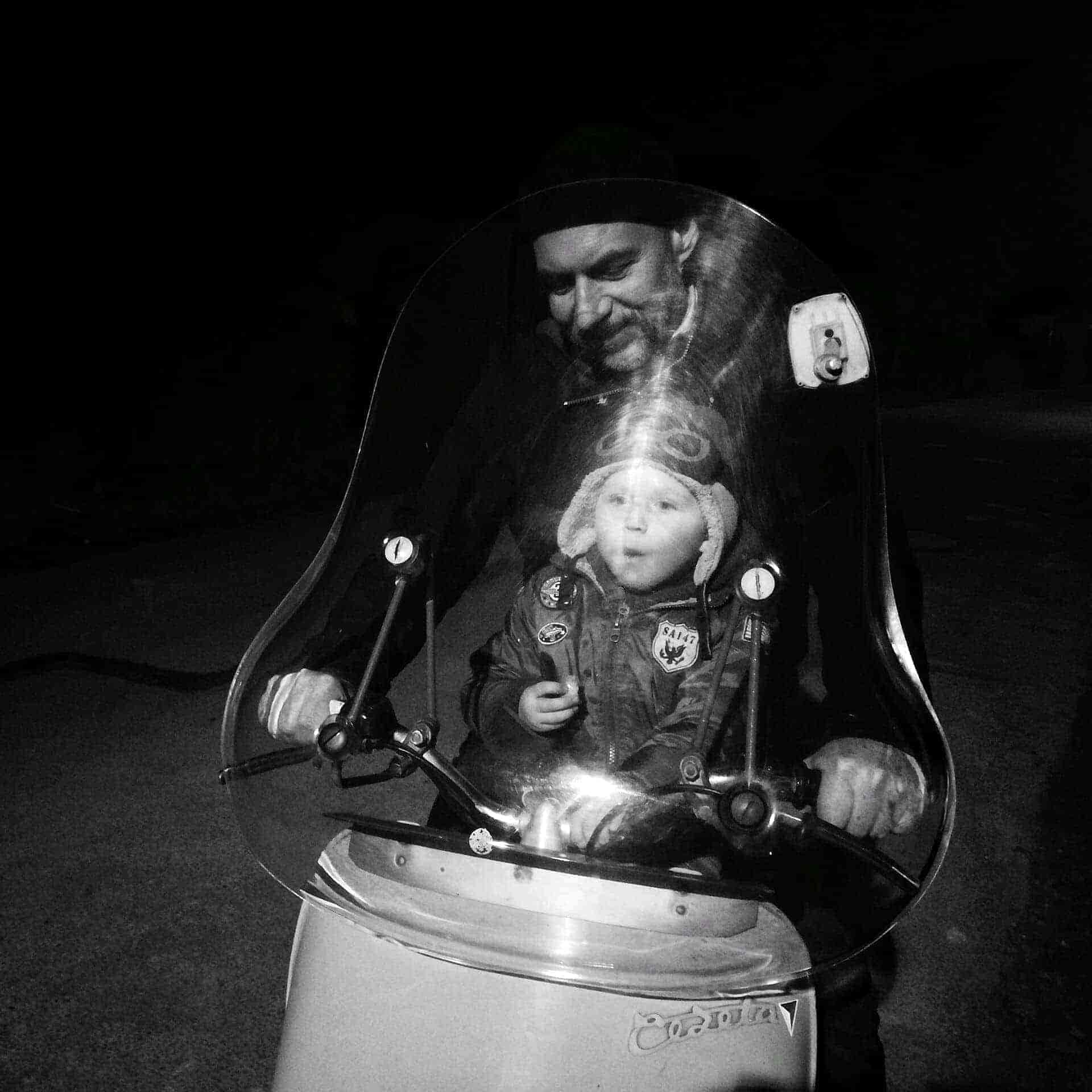 On a Scooter